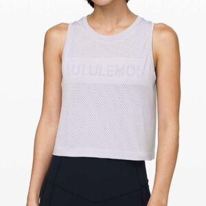 Lululemon Breeze By Muscle Crop Tank *lululemon in Silver Lilac / Silver Lilac
